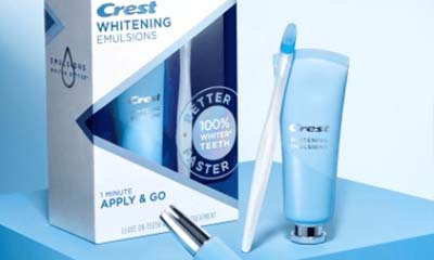 Free Crest Whitening Emulsions with Wand Applicator