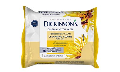 Free Dickinson's Witch Hazel Cleansing Cloths