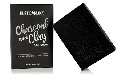 Free Rustic MAKA Charcoal and Clay Bar Soap