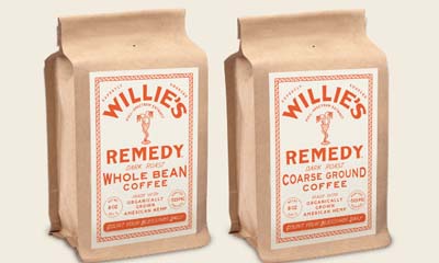 Free Bags of Willie's Remedy Coffee + Merch
