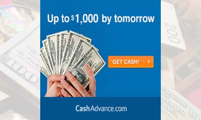 Get up to $1,000 by Tomorrow with CashAdvance