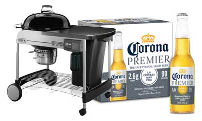 Win a Corona Premier-branded Charcoal Grill