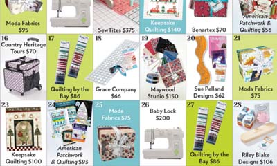 Free Daily Quillting & Sewing Prizes