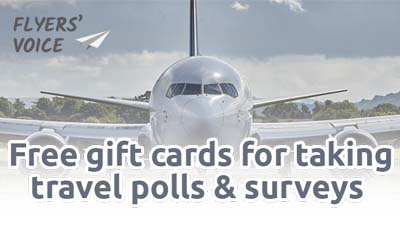 Free Gift Cards for answering Air Travel Questions