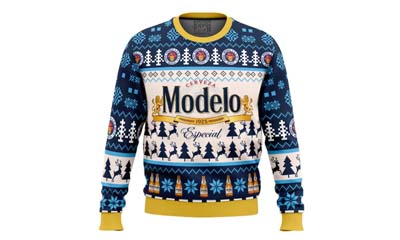Free Modelo-branded Holiday Sweater