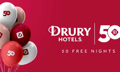 Free Night Certificate at any Drury Branded Hotel