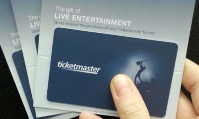 Free $10 Ticketmaster Gift Card