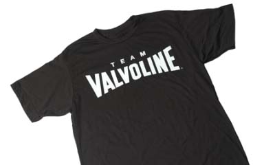 Free Valvoline Racing T-Shirt, Bandana and Cards