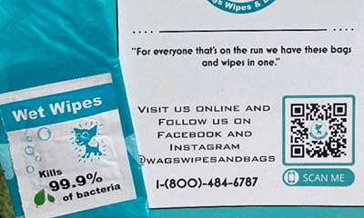 Free Wags Wipes & Bags Dog Waste Bags
