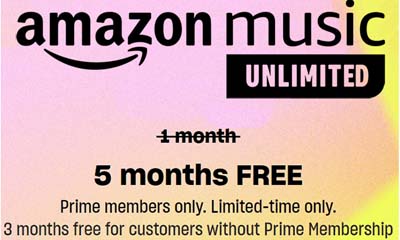 Amazon Music 5 Months Free