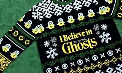 Free CBS Ghosts-themed Sweater