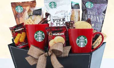 Free Coffee For Two Starbucks Gift Basket
