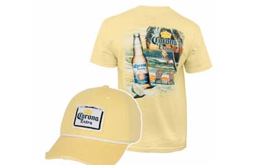 Free Corona T-Shirts, Baseball Caps and more