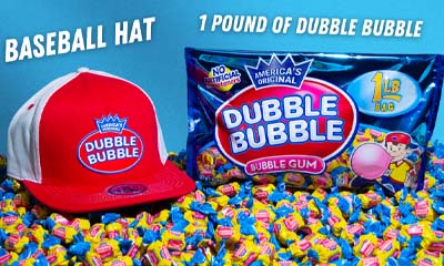 Free Dubble Bubble Gum and a Baseball Hat