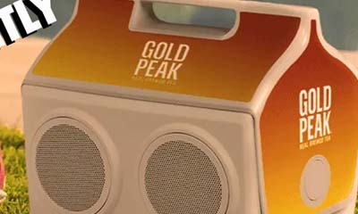 Free Gold Peak Speaker Cooler