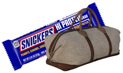 Free Snickers Branded Duffle Bag