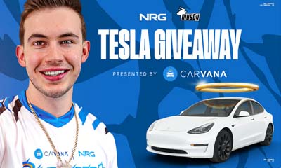 Win a Tesla Model 3 with NRG x Musty's