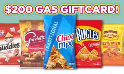Free $200 Gas Gift Cards from General Mills
