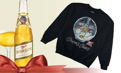 Free Miller High Life Holiday Crewneck