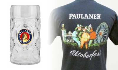 Free Paulaner Oktoberfest Stein and T-Shirt