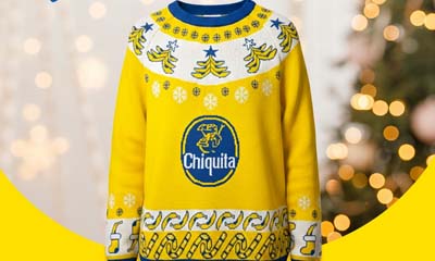 Free Chiquita Yellow Holidays Sweater