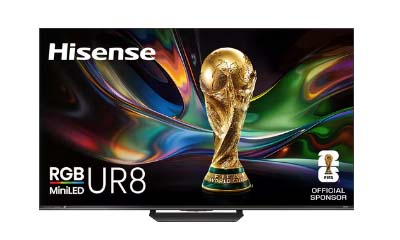 Free Hisense UR8 RGB MiniLED TV