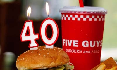 Free Five Guys Crossbody Sling Bag